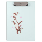 Breakdance Raccoon Vibes" Funny Animal Wall Clipbo クリップボード (正面)