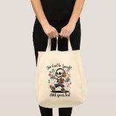 Breakdance Skeleton – Large Halloween Tote トートバッグ (正面(商品))