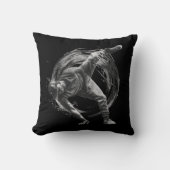 Breakdancer in action,インク(ばちゃばちゃ)跳ねるスタイル クッション (正面)