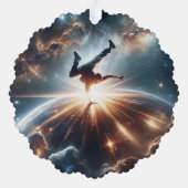 Breakdancer in action、Ai、Action in the 銀河系 オーナメントカード (裏面)