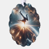 Breakdancer in action、Ai、Action in the 銀河系 オーナメントカード (左)