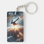 Breakdancer in action、Ai、Action in the 銀河系 キーホルダー (裏面)