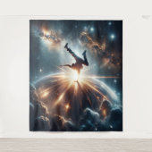 Breakdancer in action、Ai、Action in the 銀河系 タペストリー (正面)