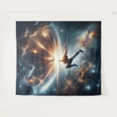 Breakdancer in action、Ai、Action in the 銀河系 タペストリー (正面(横))