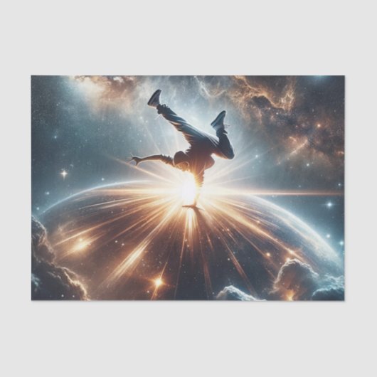 Breakdancer in action、Ai、Action in the 銀河系 薄葉紙 (正面)