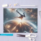 Breakdancer in action、Ai、Action in the 銀河系 薄葉紙 (クラフト)