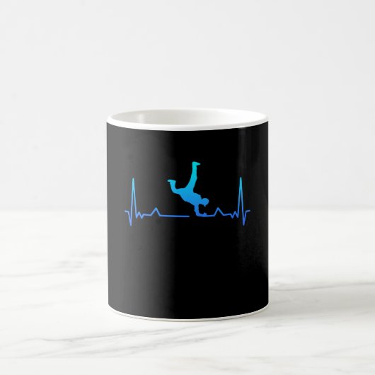 Breakdancingハートビートギフトダンサーボーイズ コーヒーマグカップ (中央)