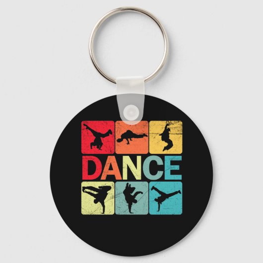 Breakdancing B-Boy Dance TシャツBreakdance Dancer キーホルダー (正面)
