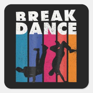 Breakdancing - Breakdance 90sヒップホップヒップホップ スクエアシール