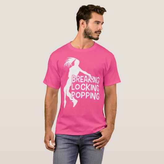 Breakdancing Breaking Locking Poppin Breakdance Hi Tシャツ (正面フル)