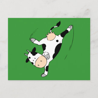 Breakdancing cow (moviestars) ポストカード