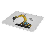 Breaker excavator cartoon illustration カッティングボード (角)