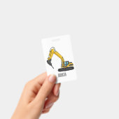 Breaker excavator cartoon illustration バッジ (手持ち)