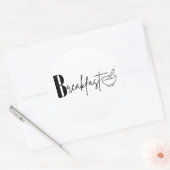 Breakfast ラウンドシール (封筒)