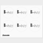 Breakfast ラウンドシール (シート)