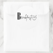 Breakfast ラウンドシール (バッグ)