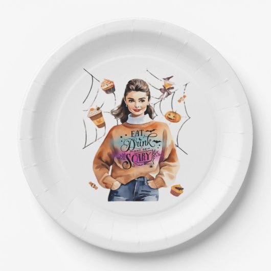 Breakfast At Halloween’s Eat Drink And Be Scary ペーパープレート (正面)