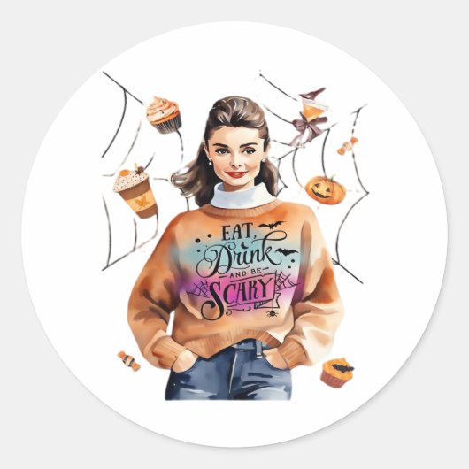 Breakfast At Halloween’s Eat Drink And Be Scary ラウンドシール (正面)