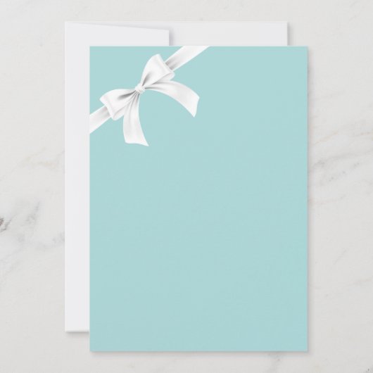 Breakfast at Tiffany's Birthday brunch invitation (裏面)