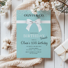 Breakfast at Tiffany's Birthday brunch invitation