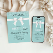 Breakfast at Tiffany's Birthday brunch invitation