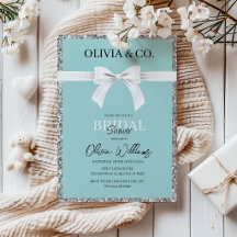 Breakfast at Tiffany's Bridal shower invitation