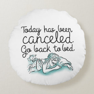 Breakfast at Tiffanys Go Back to Bed ラウンドクッション