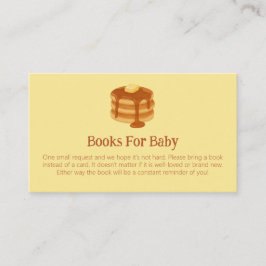 Breakfast Brunch Theme Baby Shower Book Request エンクロージャーカード