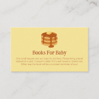Breakfast Brunch Theme Baby Shower Book Request エンクロージャーカード