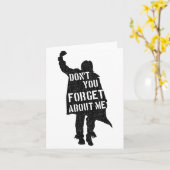 Breakfast Club Don't You Forget About Me Silhouett カード (黄色い花)