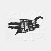 Breakfast Club Don't You Forget About Me Silhouett フリースブランケット (正面(横))