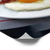 Breakfast in Paris France Poster ポスター (角)