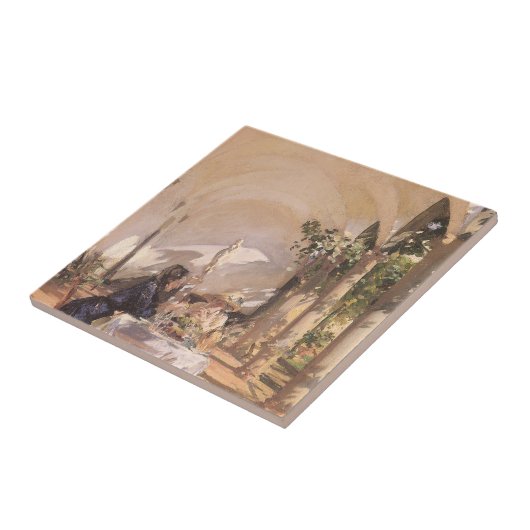 Breakfast in the Loggia by John Singer Sargent タイル (側面)