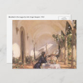Breakfast in the Loggia by John Singer Sargent ポストカード (正面/裏面)