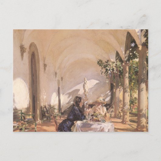 Breakfast in the Loggia by John Singer Sargent ポストカード (正面)