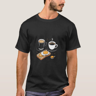 Breakfast Lover Tシャツ – コーヒー、紅茶、卵