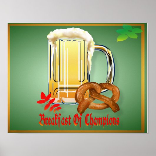 Breakfast of Champions-Happy Oktoberfest Poster ポスター (正面)