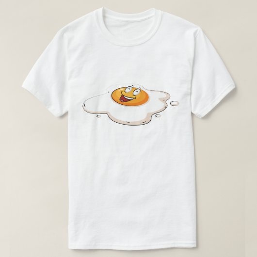 Breakfast St. Patricks Day Funny Green Eggs Smile Tシャツ (デザイン正面)