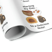 Breakfast Starting My Day On a Delicious Note ラッピングペーパー (ロールコーナー)