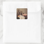 Breakfast Still Life (油オンパネル) スクエアシール (バッグ)