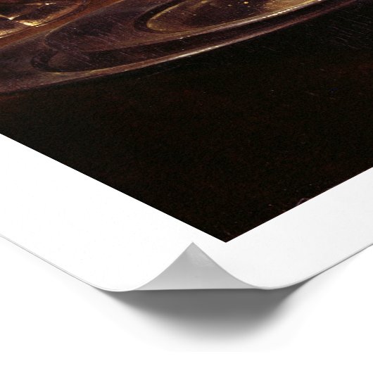 Breakfast Still Life (oil on panel) ポスター (角)