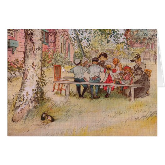 Breakfast Under the Big Birch by Carl Larsson (正面横)