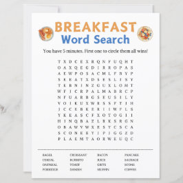 Breakfast Word Search Game