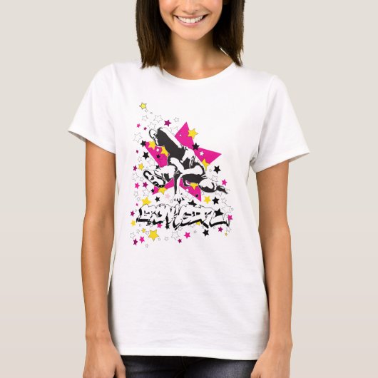 Breakgirlの女性のベビードール Tシャツ (正面)