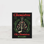 Breaking Bad Oh Chemistree Funny Christmas Science カード (正面)