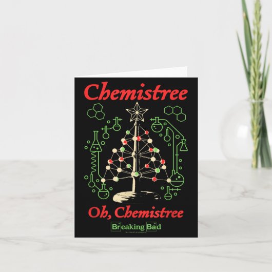 Breaking Bad Oh Chemistree Funny Christmas Science カード (正面)