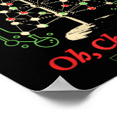 Breaking Bad Oh Chemistree Funny Christmas Science ポスター (角)
