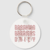 Breaking Barriers Daily Women Empowerment Girl Pow キーホルダー (裏面)