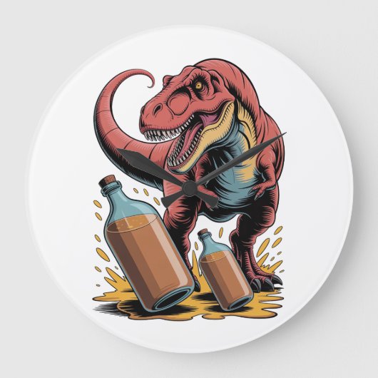 Breaking Big Bottles ラージ壁時計 (正面)