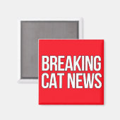 Breaking Cat Newsマグネット マグネット (正面/裏面)
